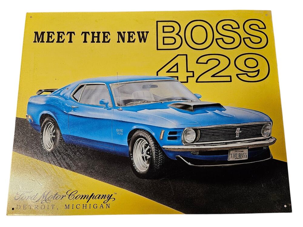 NWT Ford Boss 429 classic car metal sign